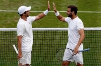 En Wimbledon, Zeballos se metió en su tercera semifinal de Grand Slam del año