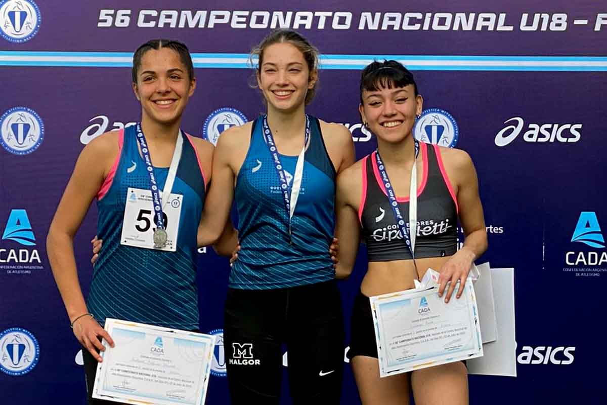 Atletismo: siete medallas marplatenses en el Nacional U18