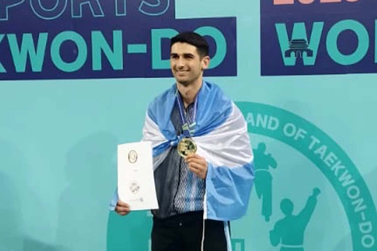 Tomás Maimone ganó el oro en los Juegos Mundiales de Taekwondo