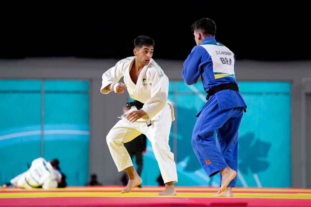 Santiago 2023: Etchechury y Delvecchio terminaron quintos en judo por equipos