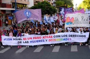 El 25N en Mar del Plata exigió “ni un paso atrás” contra la violencia de género
