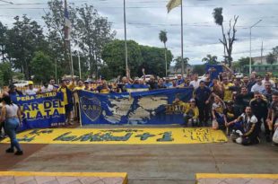 Peñas marplatenses llevaron a más de 200 hinchas a Brasil para la final Boca-Fluminense
