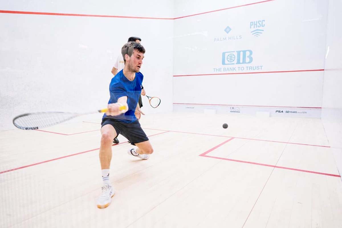 Leandro Romiglio y una gran semana en el Mundial de squash de Egipto
